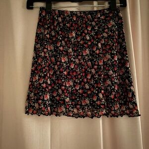 Urban Outfitters Rose Mini Skirt